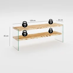 TV-taso Linento Furniture Niagara 1004 tammi