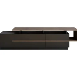 TV-taso Linento Furniture Pia, musta/ruskea
