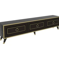 TV-taso Linento Furniture Sona, 180cm, musta