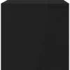 Tv-taso musta 100x40x40 cm lastulevy