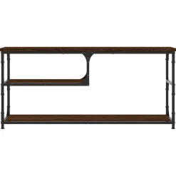 TV-taso teknisestä puusta ja teräksestä, 103x38x46,5 cm, eri värejä (29032)