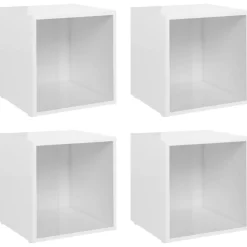TV-tasot 37x35x37 cm tekninen puu, eri värejä ja pakkauskokoja (08935)