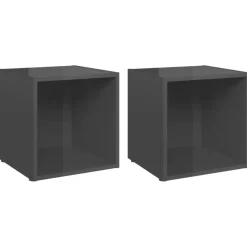 TV-tasot 37x35x37 cm tekninen puu, eri värejä ja pakkauskokoja (08935)