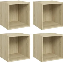 TV-tasot 37x35x37 cm tekninen puu, eri värejä ja pakkauskokoja (08935)