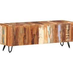 TV-taso 110x30x40 cm kierrätetty täyspuu (37842)