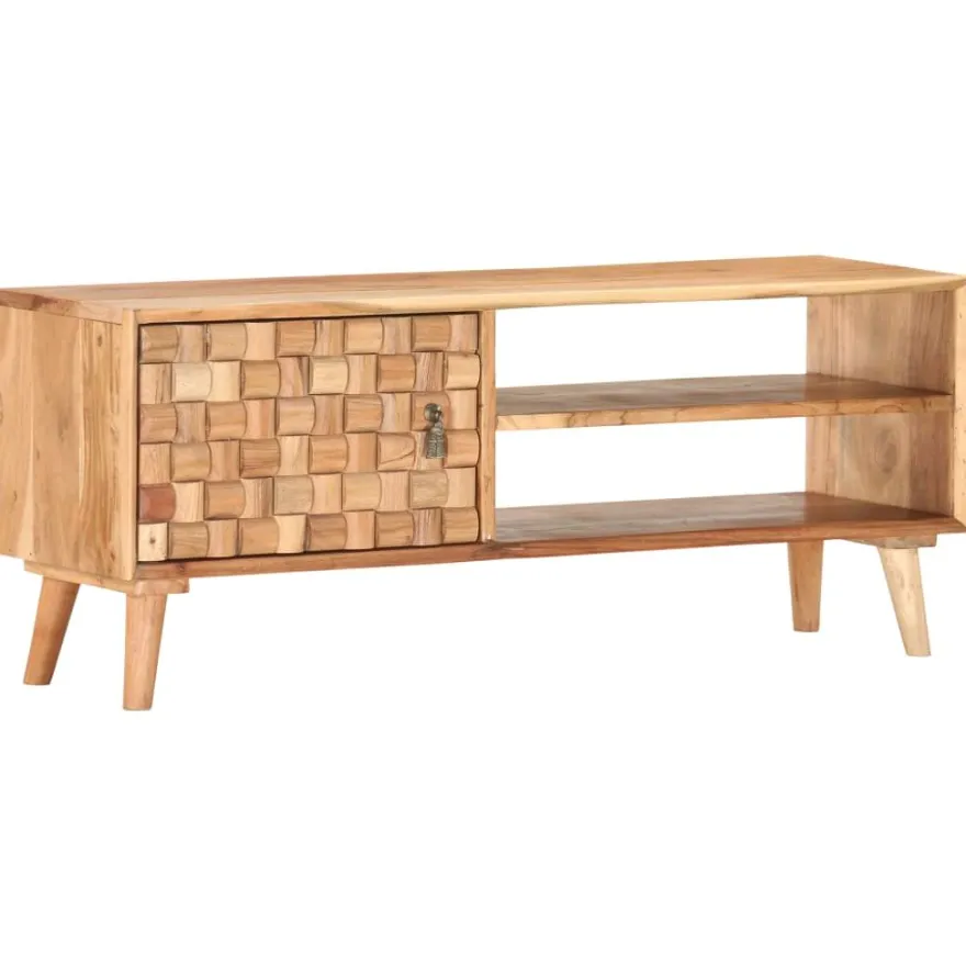 TV-taso 100x35x40 cm täysi akaasiapuu (87442)