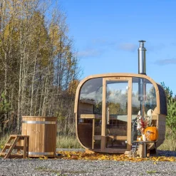 Tynnyrisauna Baltresto Cube, 220x170cm, 3 hlöä