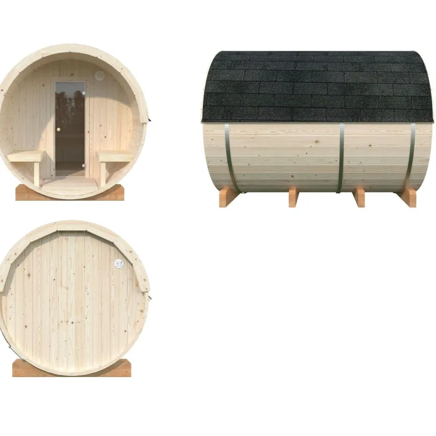 Tynnyrisauna Palmako Anita 1,6+0,7 m²