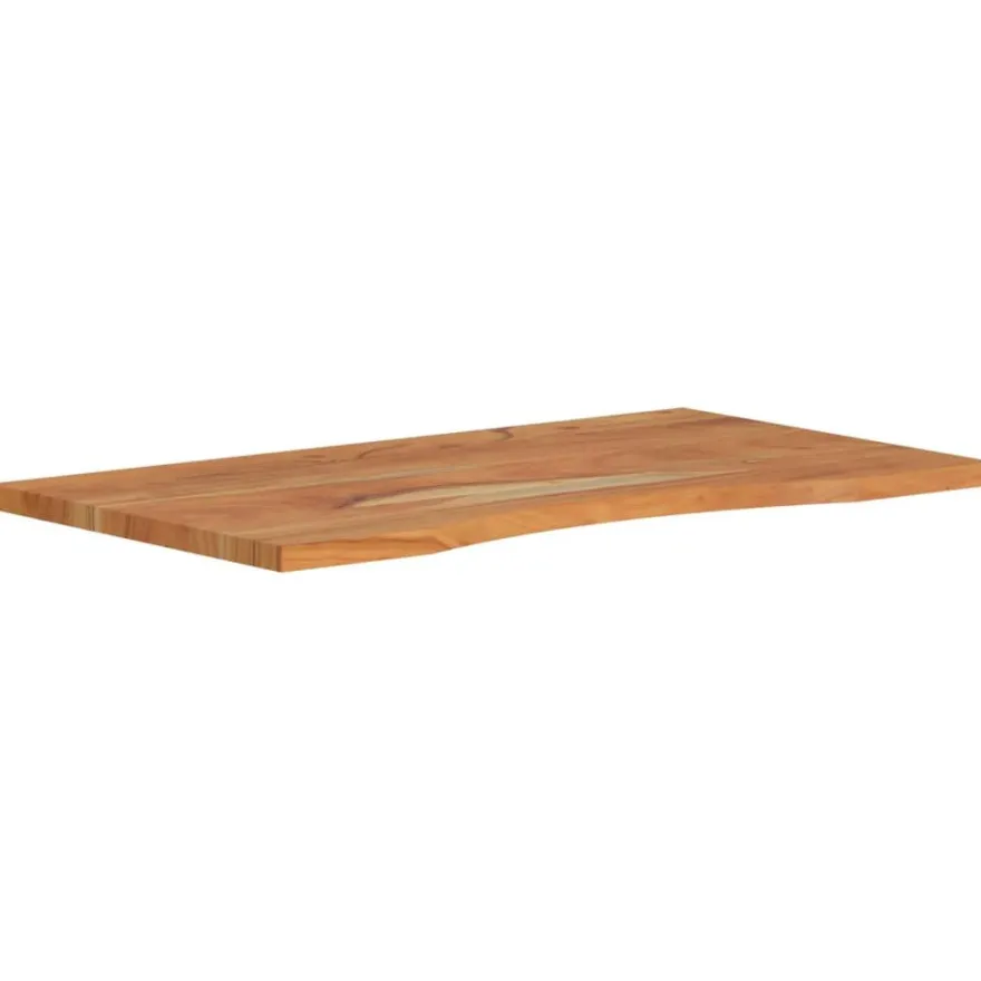 Työpöydän pöytälevy 100x50x2,5 cm suorakaide täysi akasiapuu (70164)