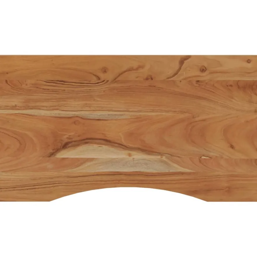 Työpöydän pöytälevy 100x50x2,5 cm suorakaide täysi akasiapuu (70164)