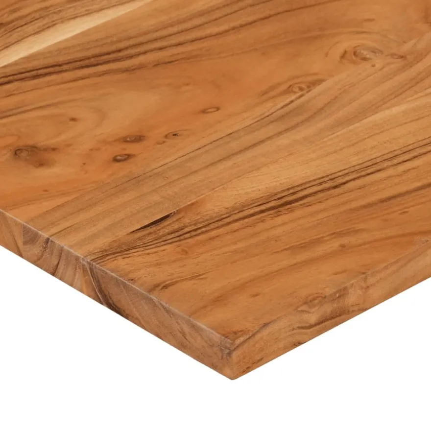 Työpöydän pöytälevy 100x50x2,5 cm suorakaide täysi akasiapuu (70164)