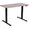Työpöytä Home4You ERGO FIT 1 moottorilla 120x60xK71,5-116 cm, tammi/musta
