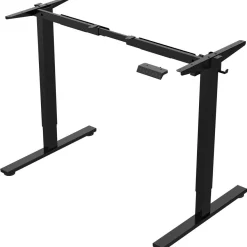 Työpöytä Home4You ERGO FIT 1 moottorilla 120x60xK71,5-116 cm, tammi/musta
