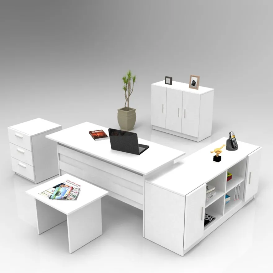 Työpöytäkokonaisuus Linento Furniture VO16, valkoinen
