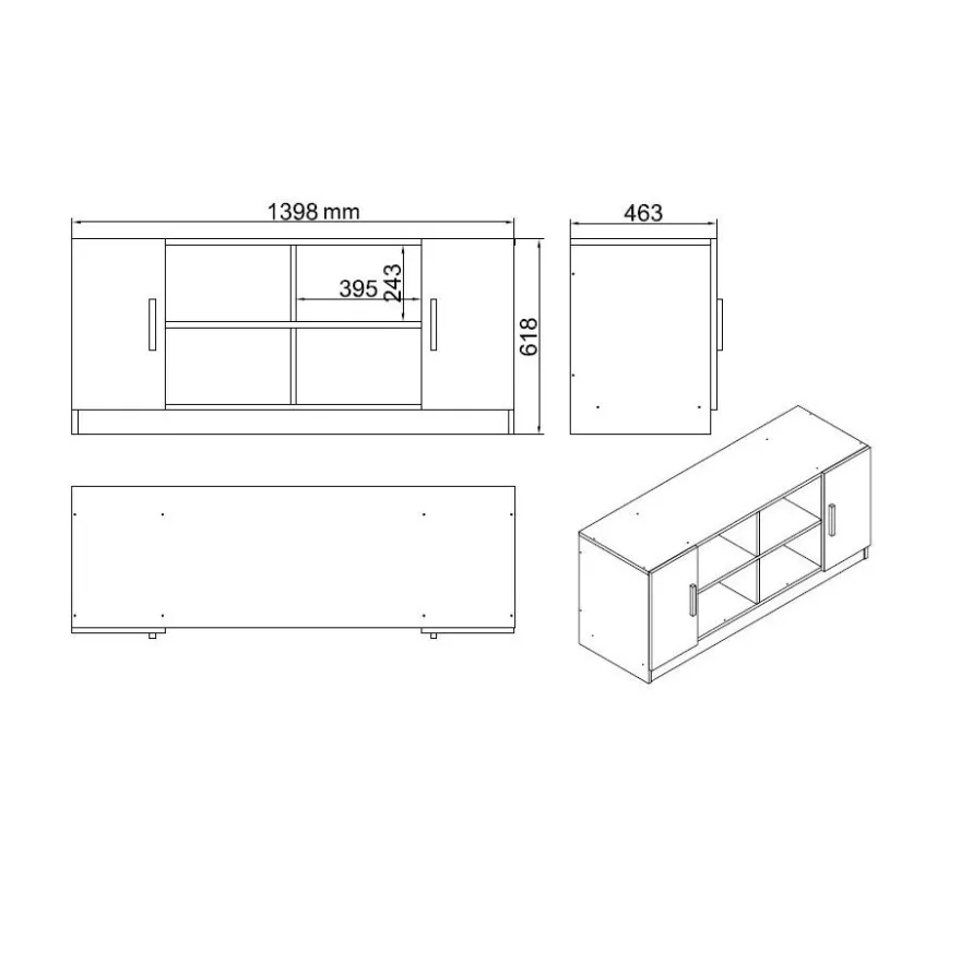 Työpöytäkokonaisuus Linento Furniture VO16, valkoinen