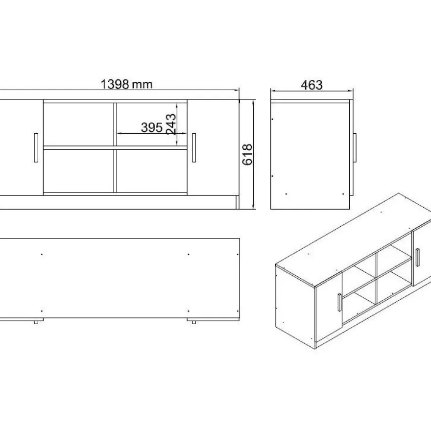 Työpöytäkokonaisuus Linento Furniture VO10, valkoinen