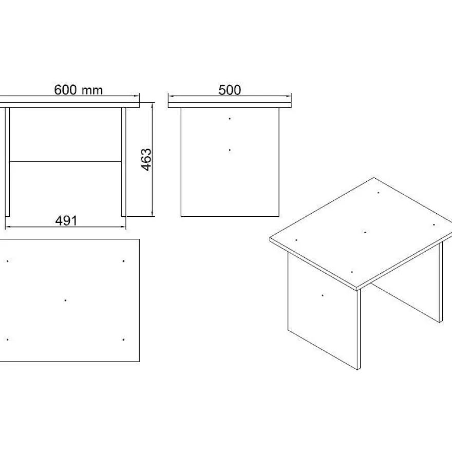 Työpöytäkokonaisuus Linento Furniture VO10, valkoinen