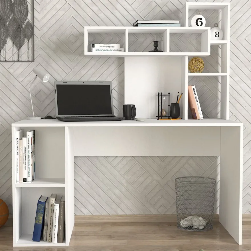 Työpöytä Linento Furniture Coral, valkoinen