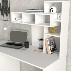 Työpöytä Linento Furniture Coral, valkoinen