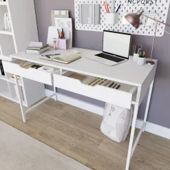 Työpöytä Linento Furniture Duru, valkoinen