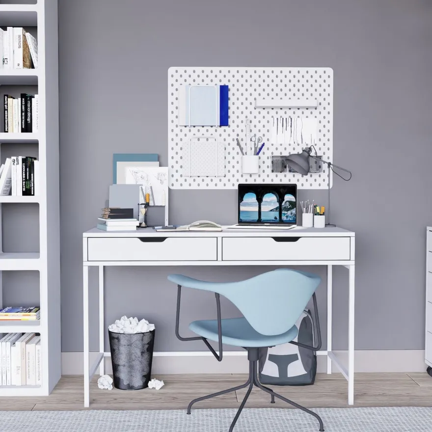 Työpöytä Linento Furniture Duru, valkoinen