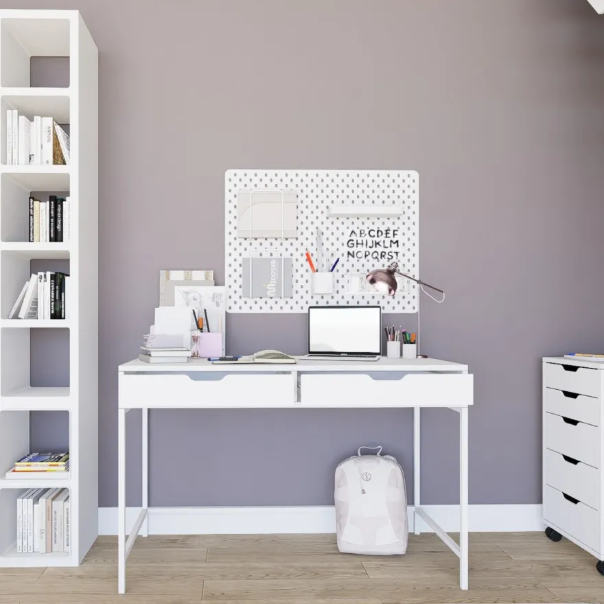 Työpöytä Linento Furniture Duru, valkoinen
