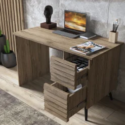 Työpöytä Linento Furniture FRN-7010, pähkinäpuu