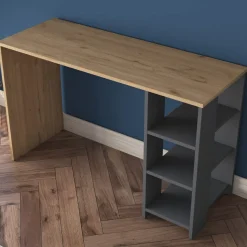 Työpöytä Linento Furniture HA108-2585, 120x45cm, ruskea