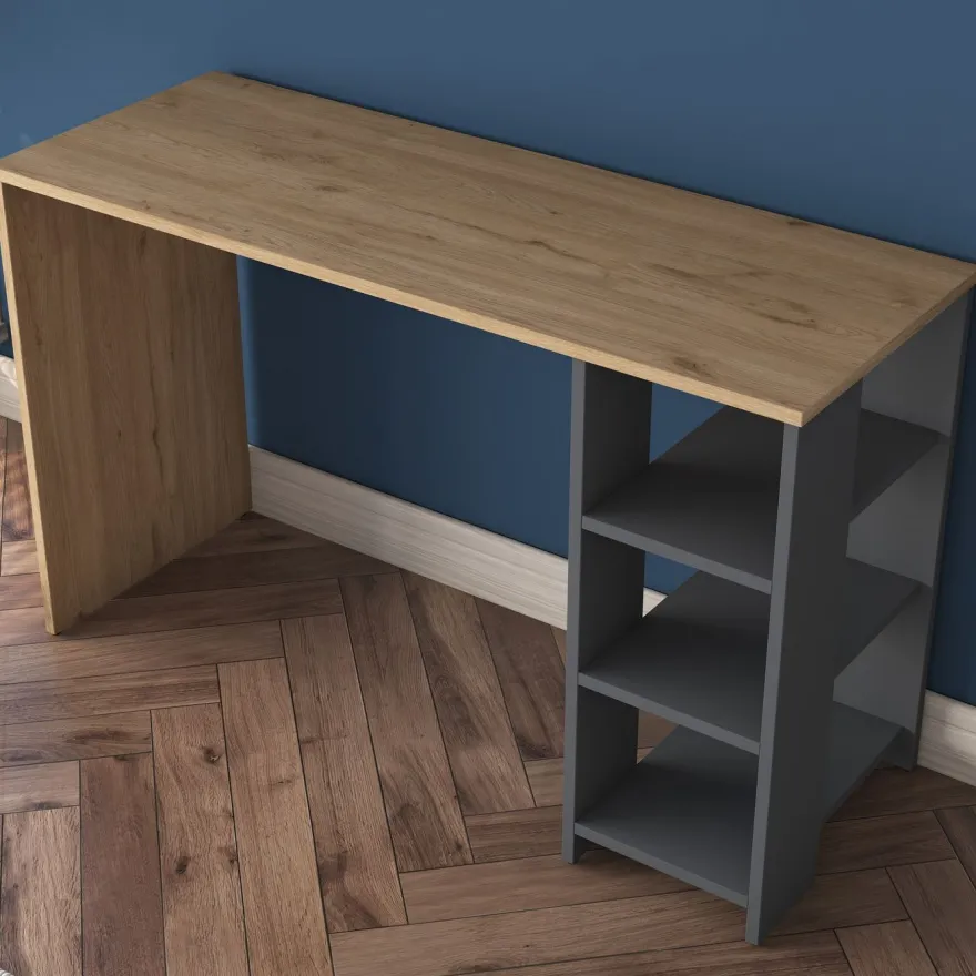 Työpöytä Linento Furniture HA108-2585, 120x45cm, ruskea