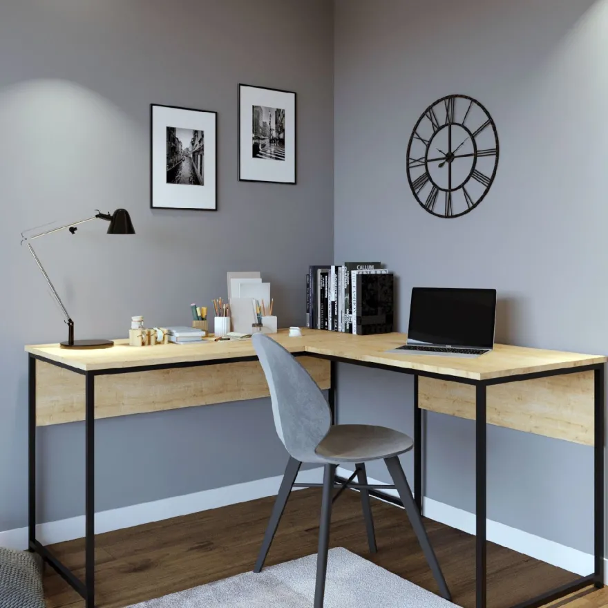 Työpöytä Linento Furniture L Tasarim L195 tammi