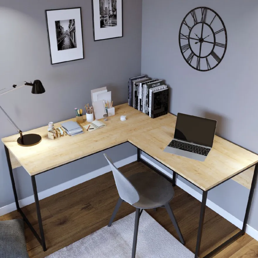 Työpöytä Linento Furniture L Tasarim L195 tammi