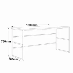 Työpöytä Linento Furniture VG27, ruskea