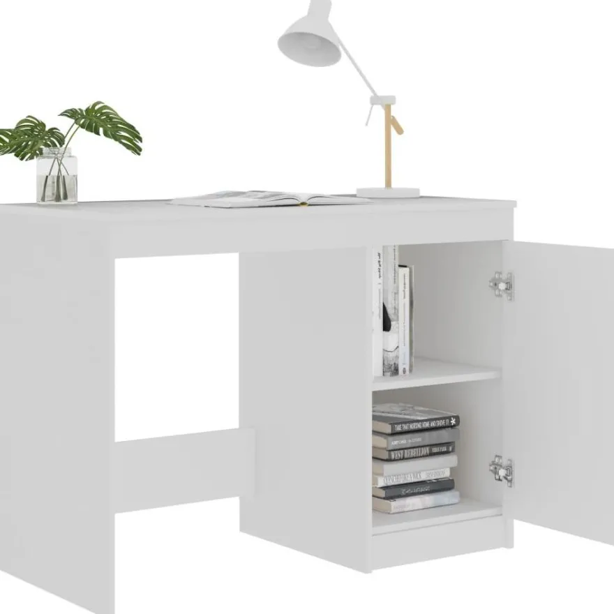 Työpöytä valkoinen 100x50x76 lastulevy