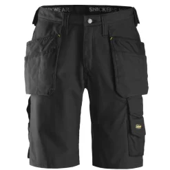 Työshortsit Snickers Workwear Canvas+ 3014, musta