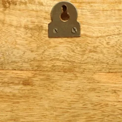 Täyspuinen seinään kiinnitettävä näyttely hylly 2 kpl