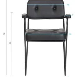 Työtuoli Linento Furniture Jupoi 47, musta