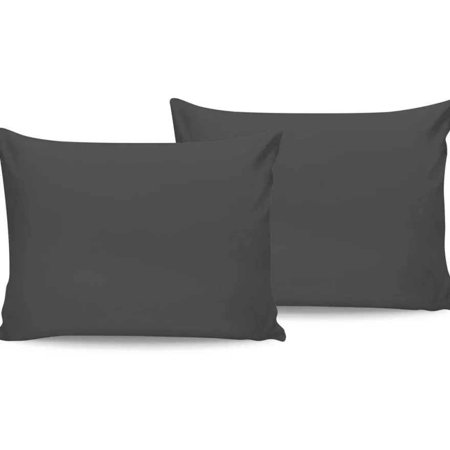 Tyynyliina Linento Anthracite, 50x80cm, 2kpl, antrasiitti