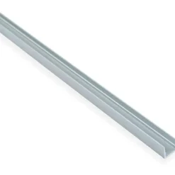 U-lista Maler sileä, 1,5x10x10x1000mm, alumiini, hopea anodisoitu
