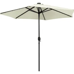 Ulkoaurinkovarjo led-valot alumiinitanko 270 cm
