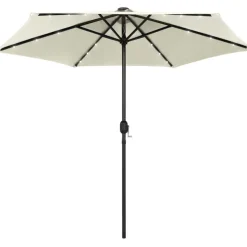 Ulkoaurinkovarjo led-valot alumiinitanko 270 cm
