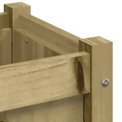Ulkokukkalaatikot 31 x 31 x 31 cm, kyllästettyä mäntyä, 2 kpl