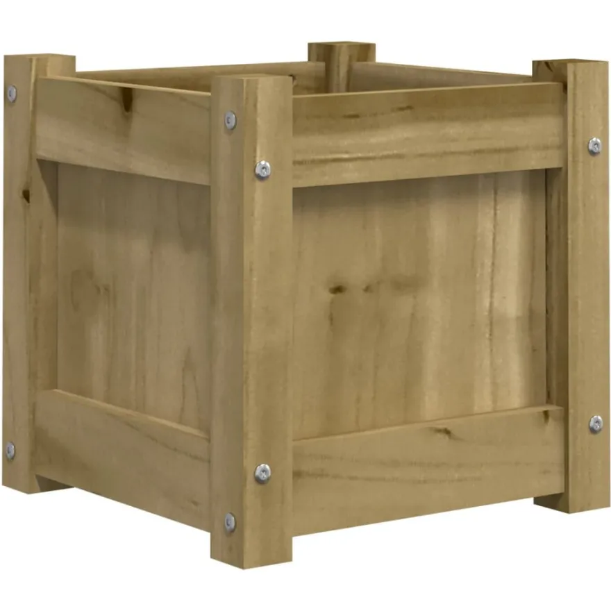 Ulkokukkalaatikot 31 x 31 x 31 cm, kyllästettyä mäntyä, 2 kpl