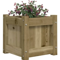 Ulkokukkalaatikot 31 x 31 x 31 cm, kyllästettyä mäntyä, 2 kpl