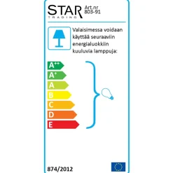 Ulkolattiavalaisin Star Trading GardenLight, 280x280x1500mm, harmaa