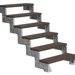 Ulkoportaat Dolle Gardentop Trimax, ilman kaidetta, tummanruskea, eri kokoja