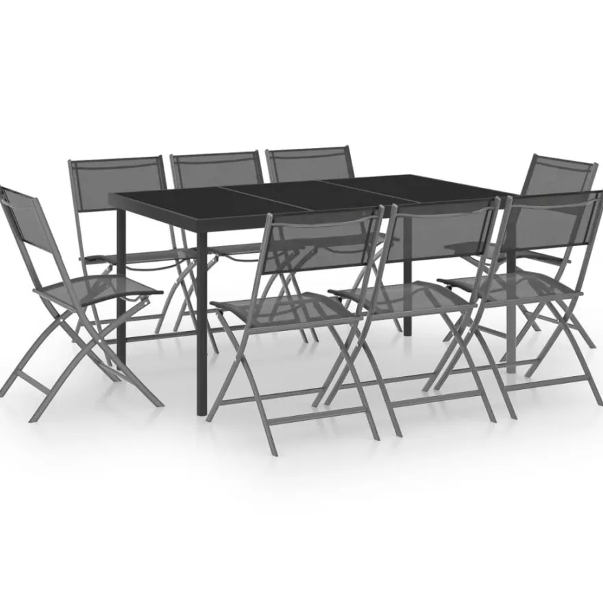Ulkoruokailuryhmä 150cm, teräs, eri pakkauskokoja