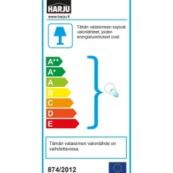 Ulkoseinävalaisin Harju Kaarila, E27, IP44, valkoinen