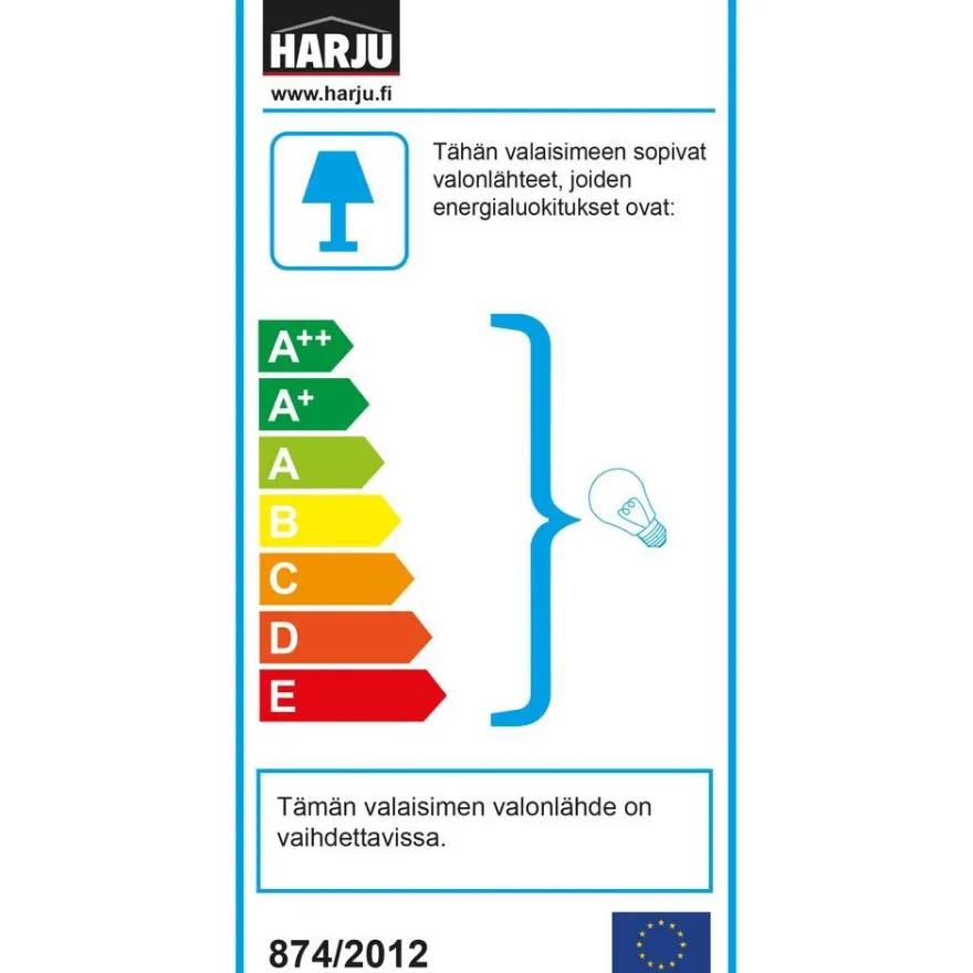 Ulkoseinävalaisin Harju Kaarila, E27, IP44, valkoinen