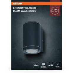 Ulkoseinävalaisin Osram Endura Classic Beam alas GU10 tummanharmaa