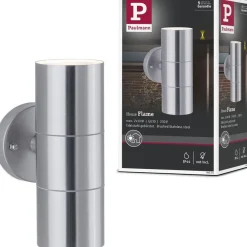 Ulkoseinävalaisin Paulmann Flame, IP44, 6cm, rst